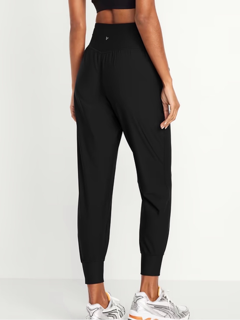 Old Navy | Women’s Black Active PowerSoft High-Rise Athleisure Jogger Pants - Picture 2 of 8